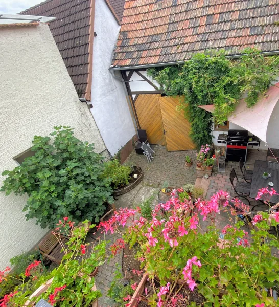 Blick vom Balkon