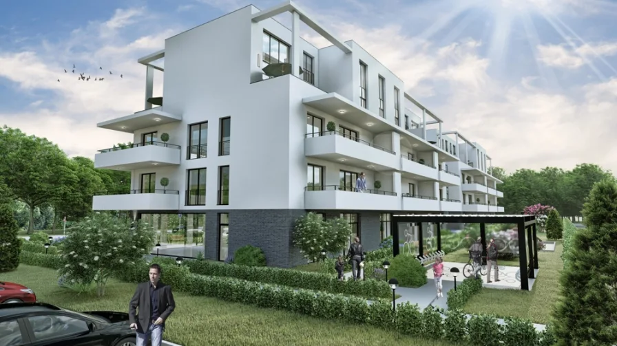 Ansicht  - Wohnung kaufen in Gelsenkirchen - Modernes und stilvolles Wohnen im Hafenquartier "Graf Bismarck"
