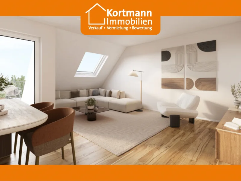   - Wohnung kaufen in Nordwalde - Neubau - Moderne Eigentumswohnung mit Südbalkon in Nordwalde