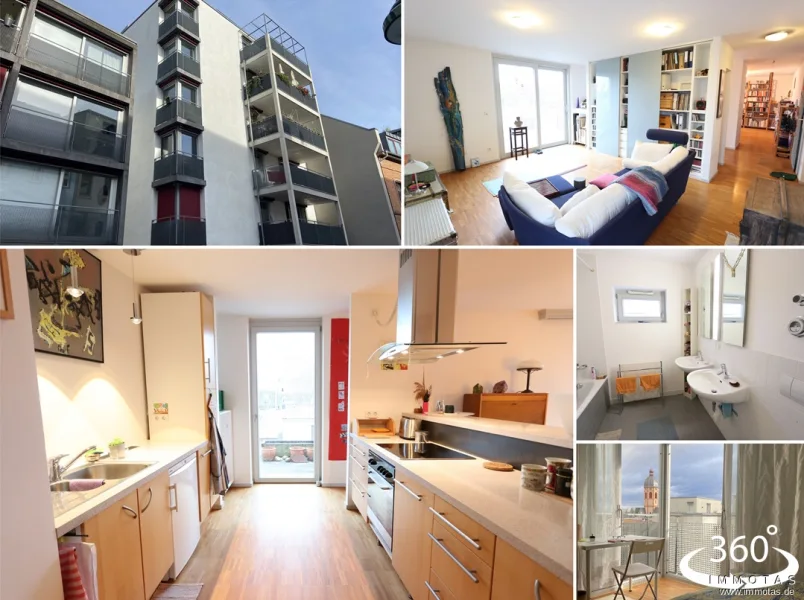 23-DIBD-392 - Wohnung kaufen in Mainz / Altstadt - Exklusive Penthousewohnung mit Balkon und Stellplatz in der Wohnanlage Dreikönigshof