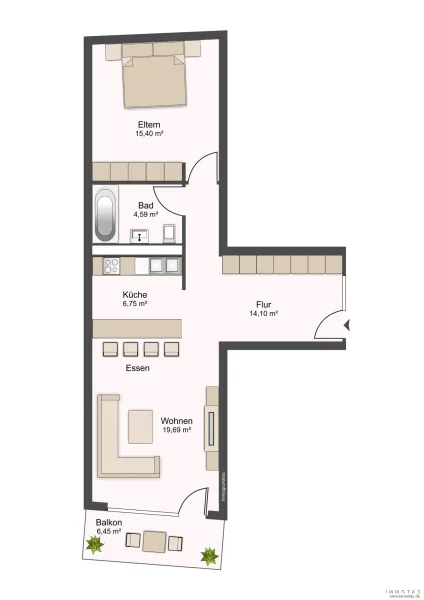 Grundriss Wohnung