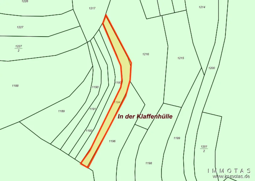 PE-24-MRVH-292 // Flurstück 1194 - Grundstück kaufen in Rockenhausen - BIETERVERFAHREN - PROVISIONSFREI - Waldfläche aus Nachlass "Wald in der Klaffenhülle"