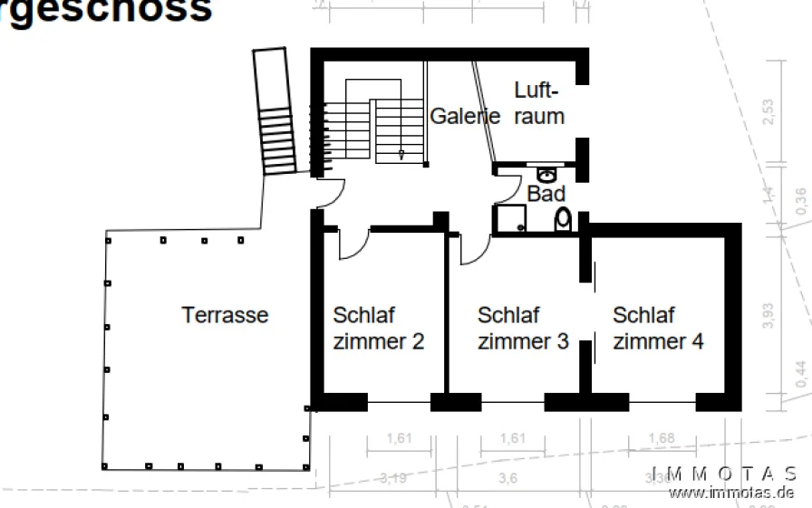 Grundriss Obergeschoss