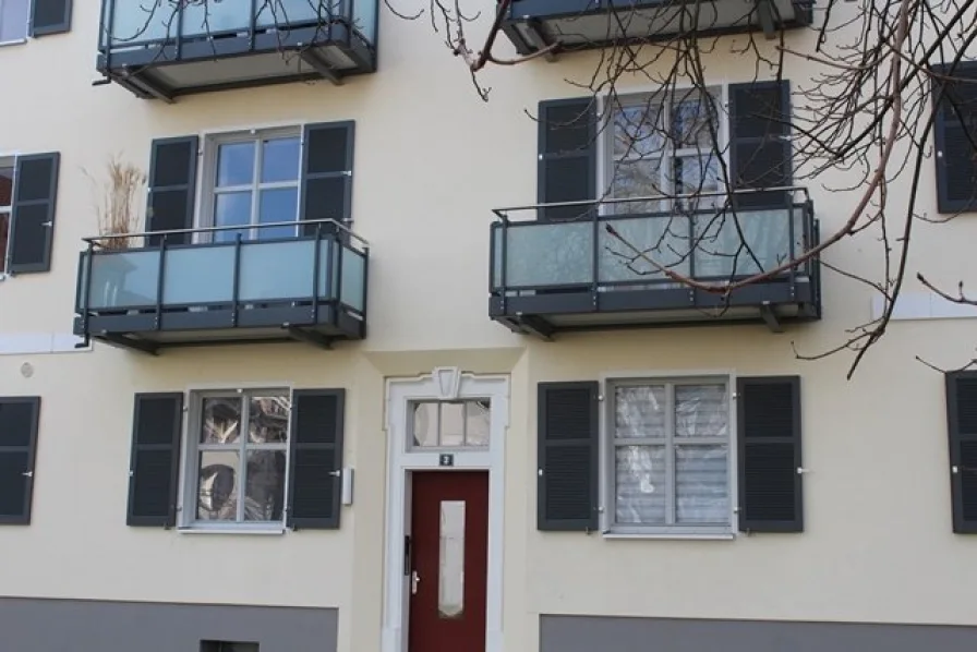 Außenansicht - Wohnung mieten in Ludwigshafen am Rhein - Moderne, sonnige 3,5 Zimmer-Wohnung in den historischen Hohenzollern-Höfen Nähe Klinikum