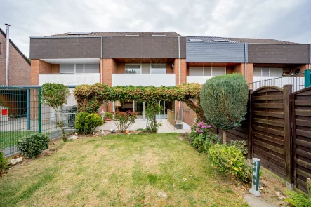 Gartenansicht - Haus kaufen in Erkelenz - Gepflegtes Reihenmittelhaus in zentraler Lage von Erkelenz