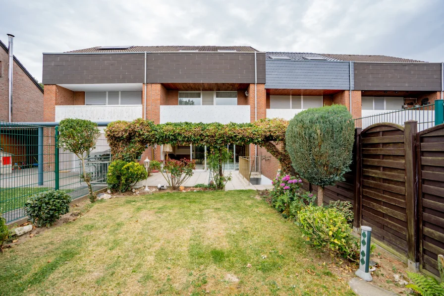 Gartenansicht - Haus kaufen in Erkelenz - Gepflegtes Reihenmittelhaus in zentraler Lage von Erkelenz