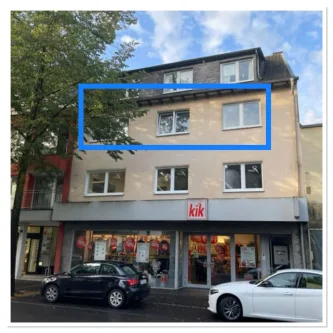 Außenansicht - Büro/Praxis mieten in Hennef - Bahnhofnähe! Gut geschnittene, kernsanierte Bürofläche mit 3 Räumen und Balkon im Herzen von Hennef