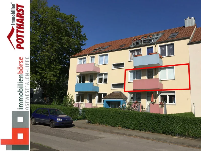 Bild1 - Wohnung mieten in Herford - 4-Zimmerwohnung mit Balkon