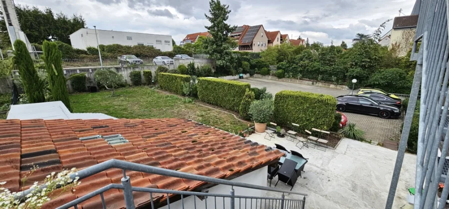 Blick Richtung Ortsmitte - Wohnung kaufen in Herxheim bei Landau/Pfalz - Eigentumswohnung mit Terrasse im Zentrum von Herxheim zu verkaufen.