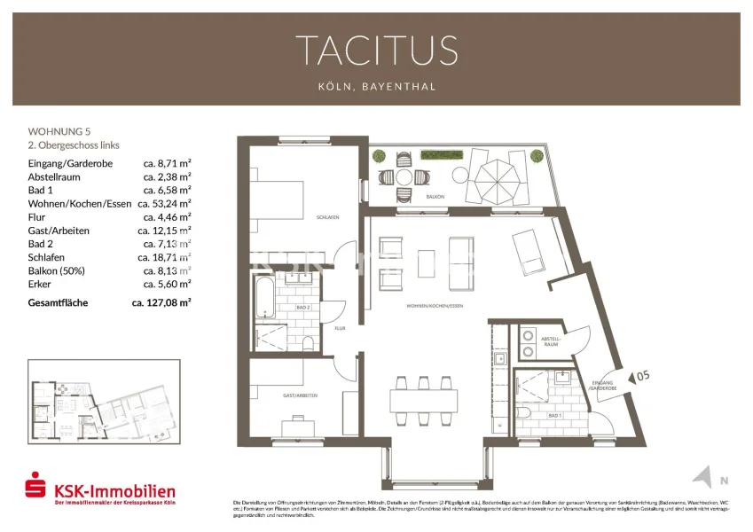 Grundriss Wohnung 5