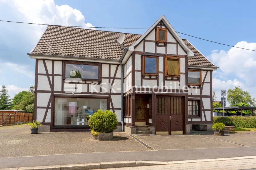 109593 Außenansicht - Haus kaufen in Much - Wunderschönes Wohnen mit Gewerbeeinheit in Much-Marienfeld!