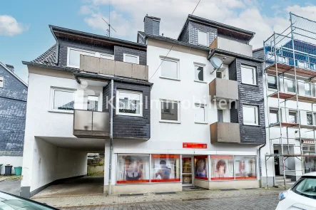 124086 Außenansicht - Haus kaufen in Radevormwald - Mehrfamilienhaus mit Gewerbe in absoluter Zentrumsnähe von Radevormwald für Kapitalanleger