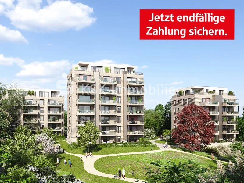 Ansicht - Wohnung kaufen in Erkrath - Traumwohnung in einzigartigen Projekt "Kröner Park"