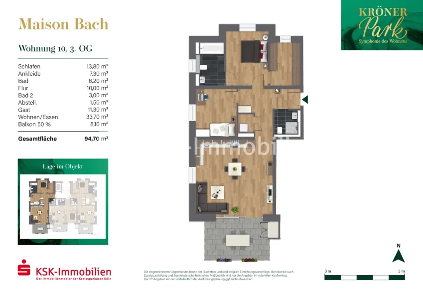 Grundriss Haus 2 Maison Bach Wohnung 10