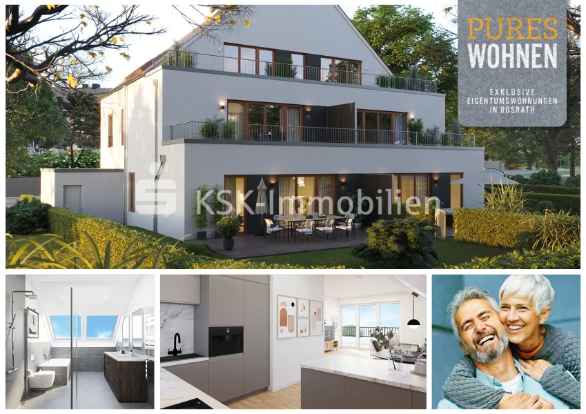  - Wohnung kaufen in Rösrath / Kleineichen - Großzügige Gartenwohnung mit Blick ins Grüne