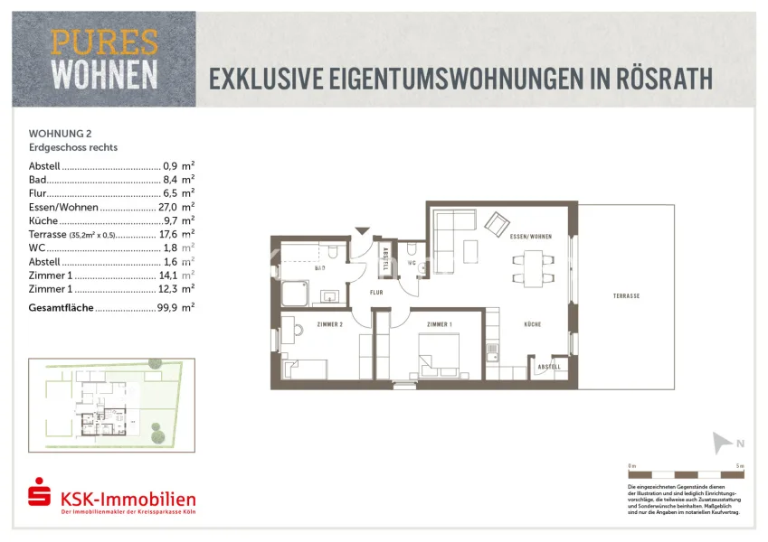 Grundriss Wohnung 2