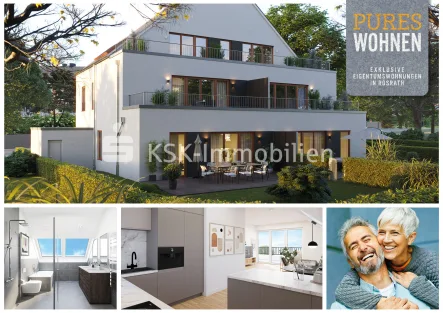  - Wohnung kaufen in Rösrath / Kleineichen - Perfekte geschnittene 3-Zimmer-Wohnung im KFW-40-Standard