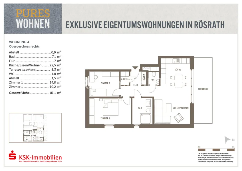 Grundriss Wohnung 4