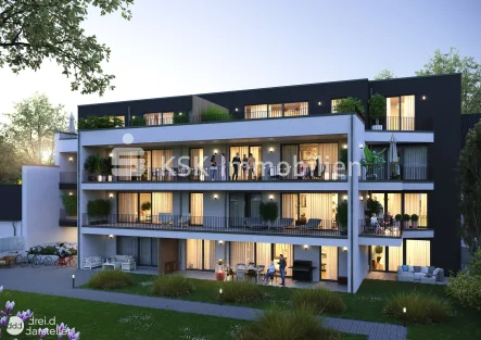 Gartenansicht - Wohnung kaufen in Bergisch Gladbach - Vürfels - Leben in Refrath!