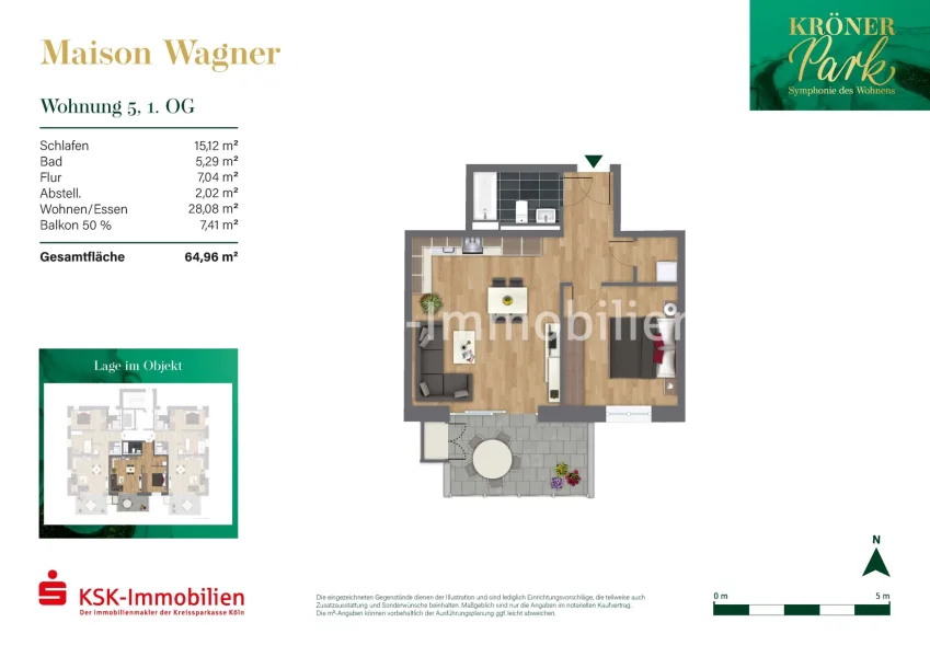 Grundriss Haus 3 Maison Wagner Wohnung 5