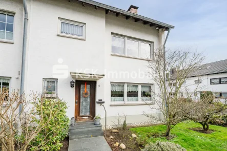 125229 Außenansicht - Haus kaufen in Bergisch Gladbach - Reiheneckhaus in ruhiger Lage - viel Platz für Familien!