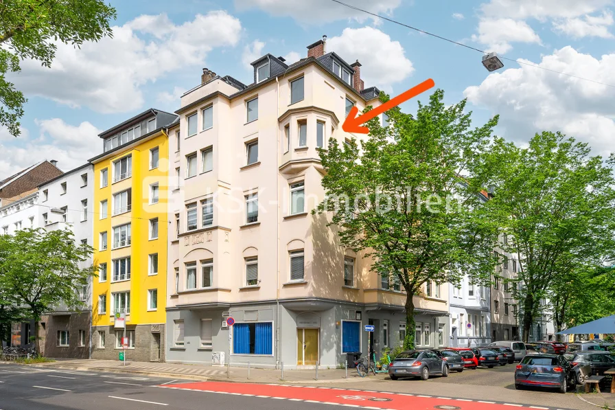 122622 Außenansicht  - Wohnung kaufen in Düsseldorf - Kapitalanlage in begehrter Lage von Düsseldorf Oberbilk.