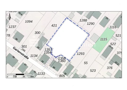 129474 Ansichtskarte - Grundstück kaufen in Niederkassel / Mondorf - Unerschlossenes Baugrundstück in ruhiger Lage von Mondorf!