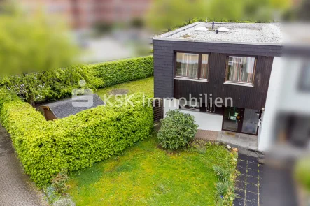 131046 Drohnenfoto - Haus kaufen in Meckenheim - Reiheneckhaus mit herrlichem Garten ist bereit für etwas Neues!