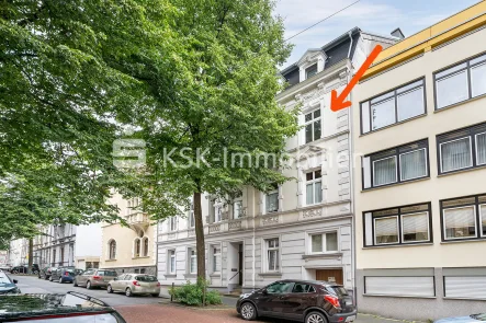 113766 Vorderansicht - Wohnung kaufen in Wuppertal - Zentral und trotzdem ruhig. Vermieteter gepflegter Altbau in Barmen!