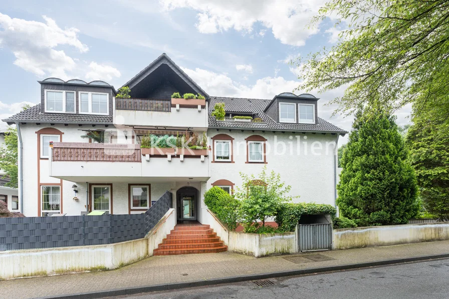 134370 Außenansicht - Wohnung kaufen in Bergisch Gladbach / Refrath - Gepflegte Erdgeschosswohnung mit Terrasse und kleinem Garten in Bergisch Gladbach - Refrath.