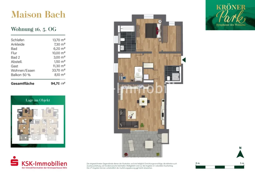 Grundriss Haus 2 Maison Bach Wohnung 16