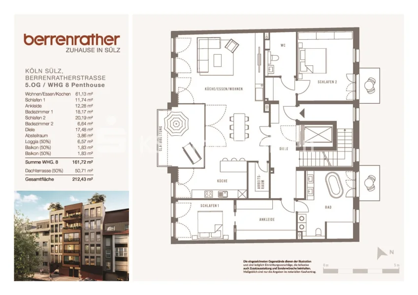 Grundriss Wohnung 8