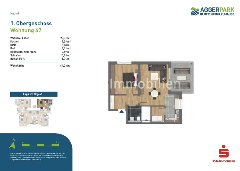 Grundriss Haus 4 Wohnung 47