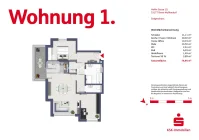 Grundriss Wohnung 1