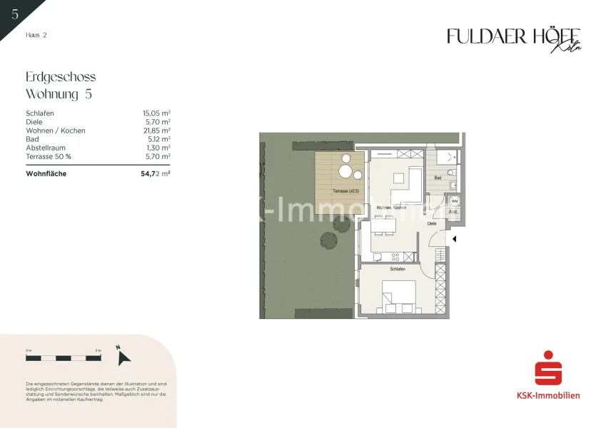 Grundriss Haus 2 Wohnung 5