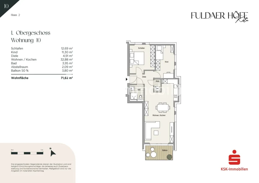 Grundriss Haus 2 Wohnung 10