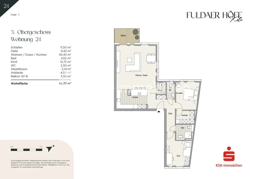 Grundriss Haus 3 Wohnung 24