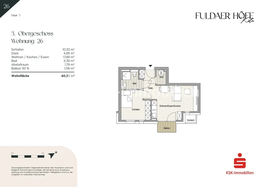 Grundriss Haus 3 Wohnung 26