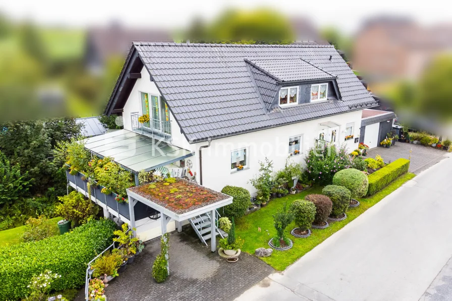 134670 Drohnenansicht - Haus kaufen in Much - Eine Immobilie zum Verlieben in purer Idylle von Much!