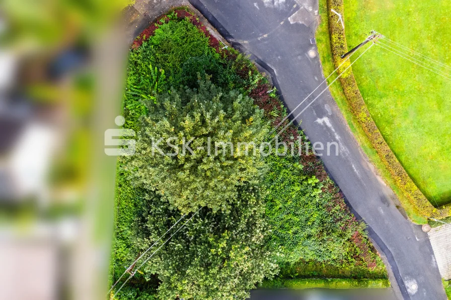 139104 Drohnenaufnahme - Grundstück kaufen in Lindlar - Baugrundstück in ruhiger Lage in Lindlar-Scheel