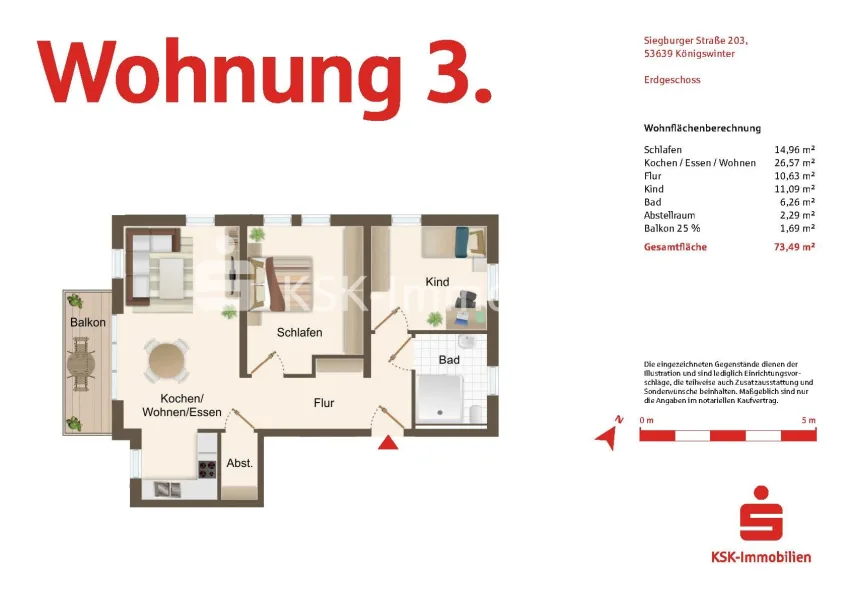 Grundriss Wohnung 3