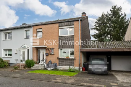 140481 Vorderansicht - Haus kaufen in Bergheim - Vermietes Einfamilienhaus in Bergheim Kenten!