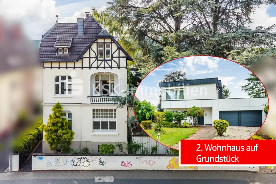 137887 Außenansicht - Haus kaufen in Bad Honnef - Großzügiges Grundstück mit zwei charmanten Wohnhäusern in attraktiver Lage!