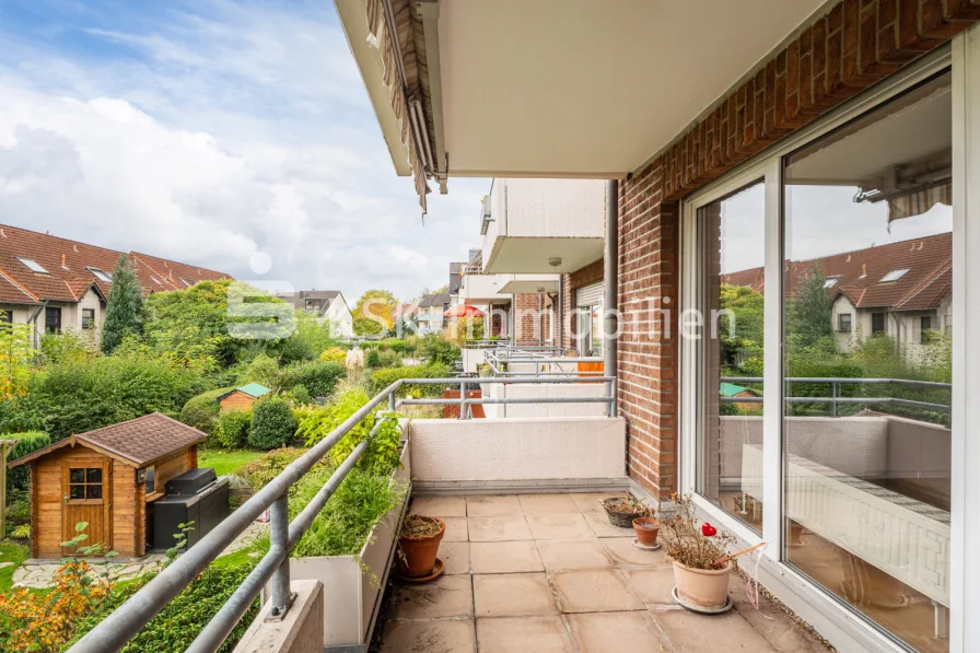 138542 Balkon Ausblick - Wohnung kaufen in Sankt Augustin - Attraktive Wohnung in Sankt Augustin-Niederpleis!