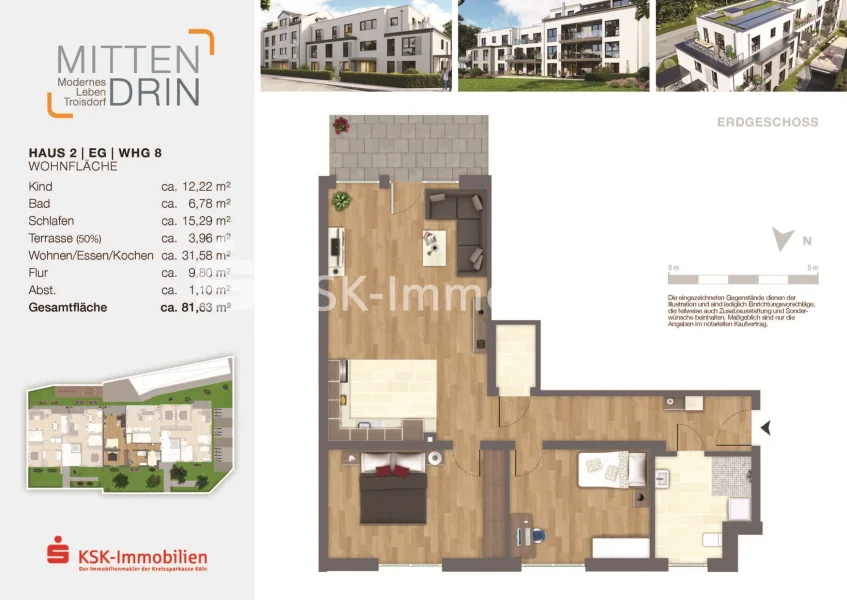 Grundriss Wohnung 8