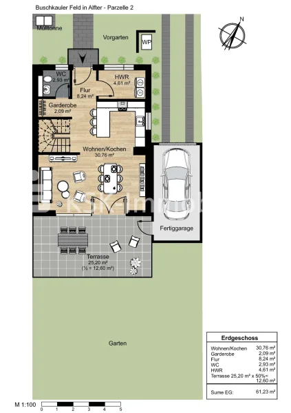 Grundriss DHH rechts Erdgeschoss