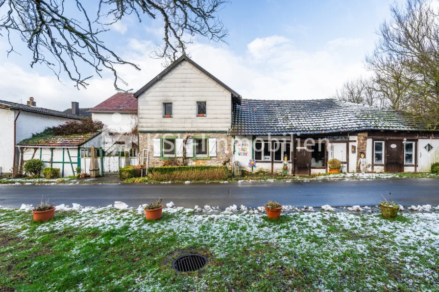 142576 Außenaufnahme - Haus kaufen in Blankenheim / Lommersdorf - Tradition trifft Potenzial: Eifelhaus mit Scheune und ehemaligem Sägewerk.