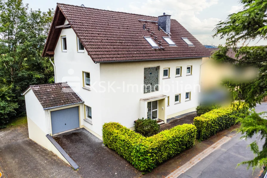 138305 Drohnenansicht - Wohnung kaufen in Siegburg / Kaldauen - Gepflegte 3-Zimmer-Dachgeschosswohnung mit Balkon und Garage in Siegburg Kaldauen!