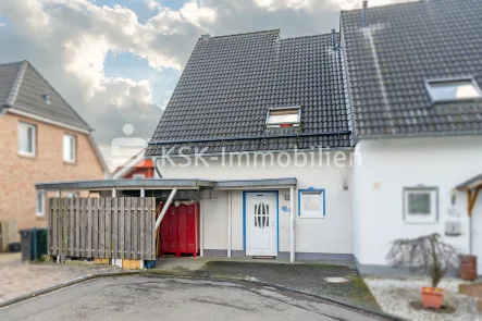 139654 Außenansicht - Haus kaufen in Kürten - Tolle Doppelhaushälfte in bevorzugter Wohnlage von Kürten Bechen.