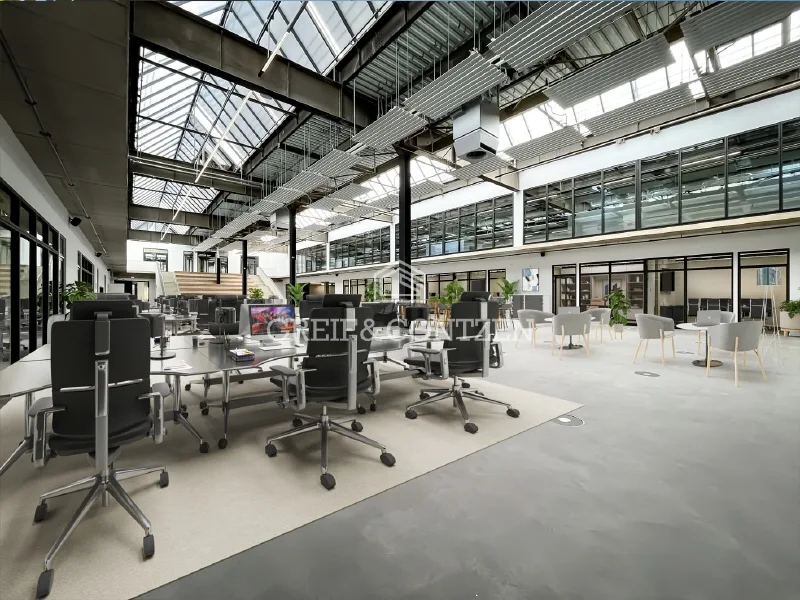 Startbild - Büro/Praxis mieten in Köln - Alleinauftrag - Kupferloft im Carlswerk Moderne Arbeitswelt trifft Veranstaltungshalle